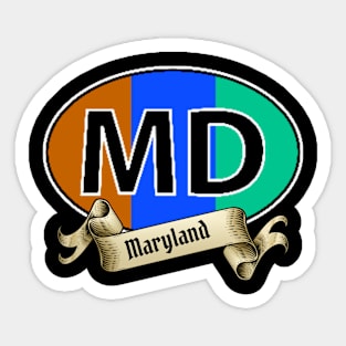 MARYLAND BANNER DESIGN Sticker